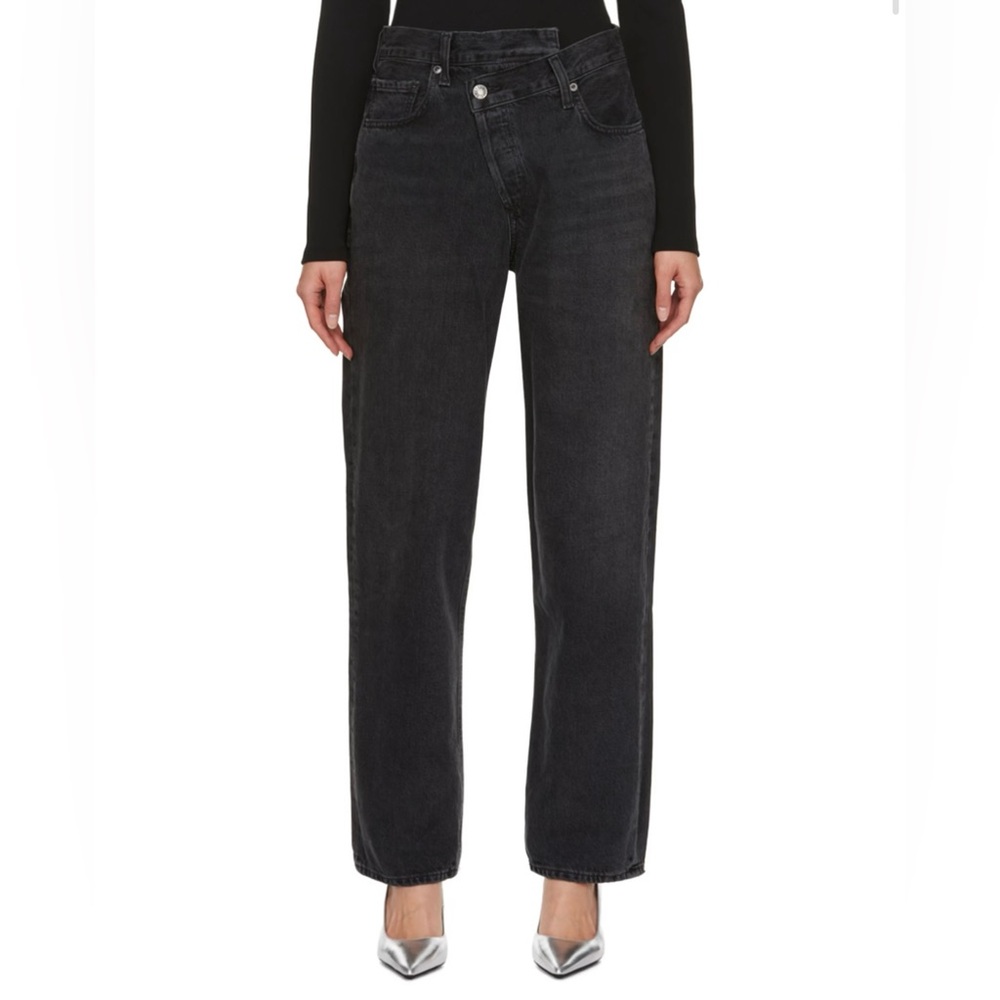 AGOLDE black criss cross jeans (size 32)
